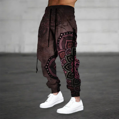 Men's Printed Sweatpants – Comfortable Casual Joggers with Pockets