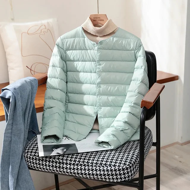 Women's Puffer Jacket – Stylish Autumn Coat, Warm Insulated Outerwear