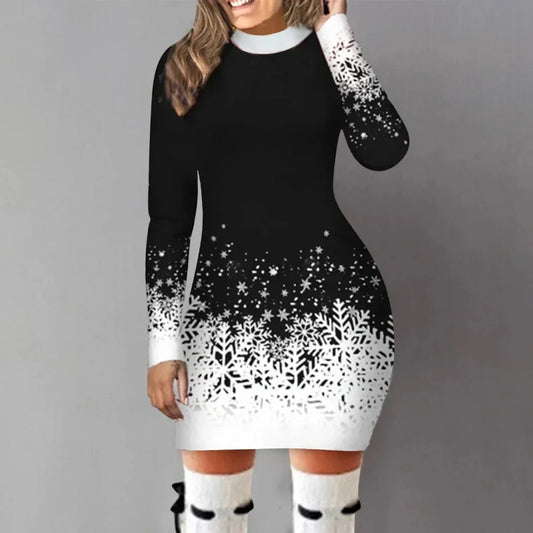 Christmas Dress for Women – Elegant Holiday Dress with Festive Design and Flowy Fit