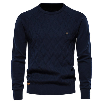 Men's Knitted Jumper – Cozy Sweater for Casual Wear, Warm Knit Design