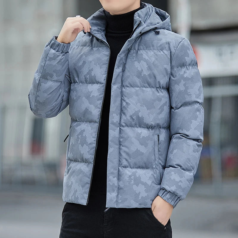 Men's Puffer Jacket – Warm Winter Coat with Waterproof Material & Stylish Design