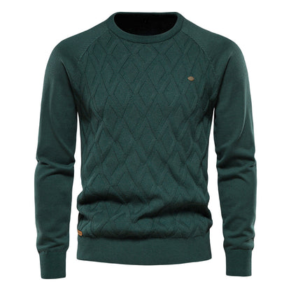 Men's Knitted Jumper – Cozy Sweater for Casual Wear, Warm Knit Design