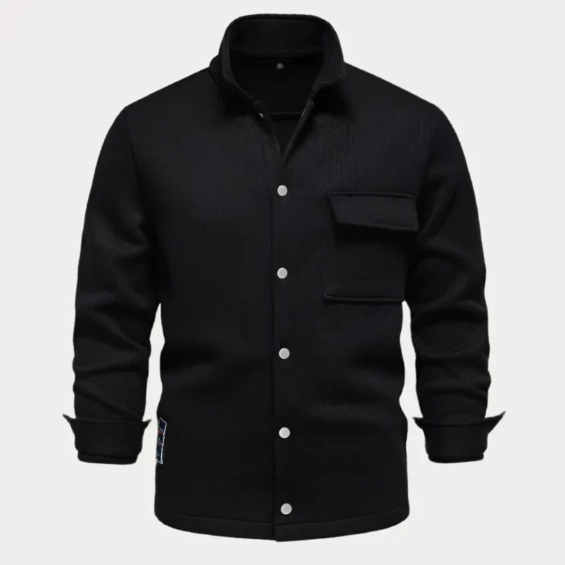 Men's Button-Up Jacket – Stylish Casual Outerwear for Fall & Winter