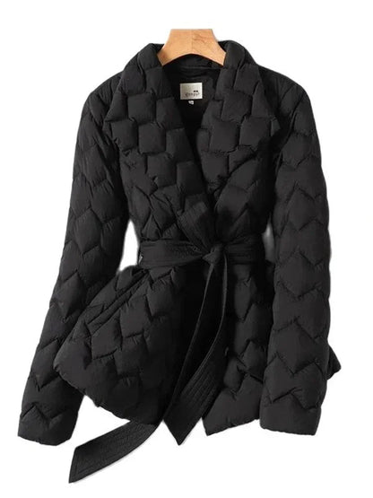 Quilted Coat for Women – Stylish Warm Jacket with Pockets for Winter