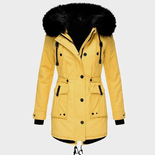 Winter Parka Jacket Women – Warm Waterproof Coat with Hood for Cold Weather