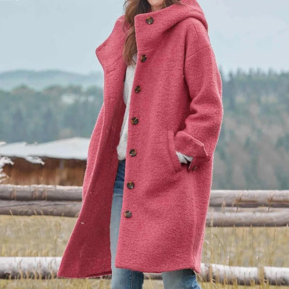 Winter Coat for Women – Stylish Thick Warm Jacket with Hood and Pockets