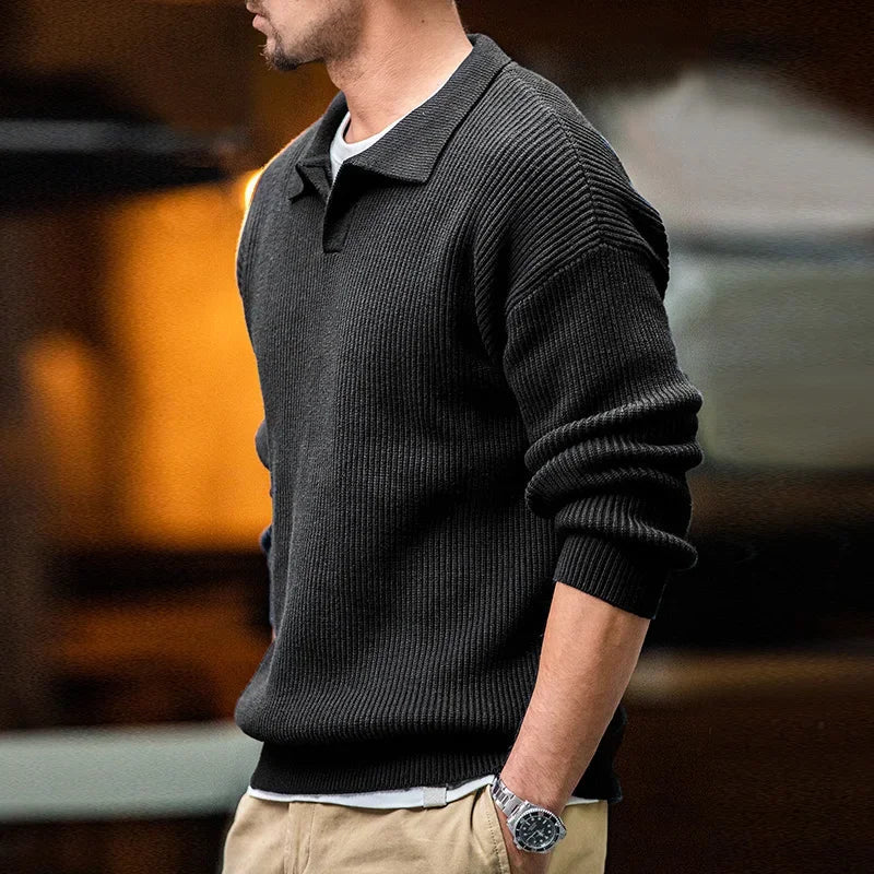 Men's Knitted Jumper – Warm, Stylish Sweater for Casual and Smart Wear