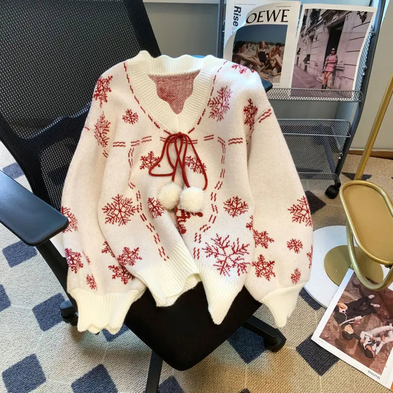 Christmas Jumper for Women – Elegant Knit Sweater with Festive Design