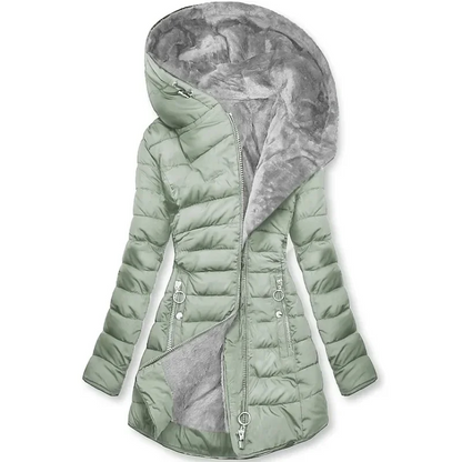 Women's Winter Jacket – Warm Insulated Coat with Hood for Cold Weather