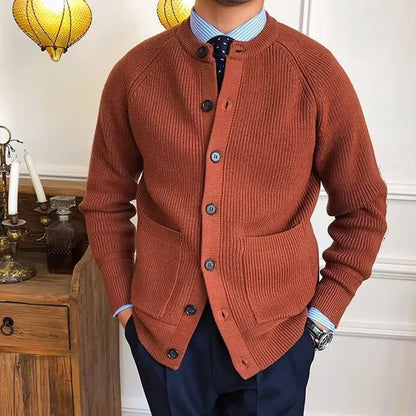 Men's Cozy Cardigan – Soft Knit Sweater for Casual Wear and Layering