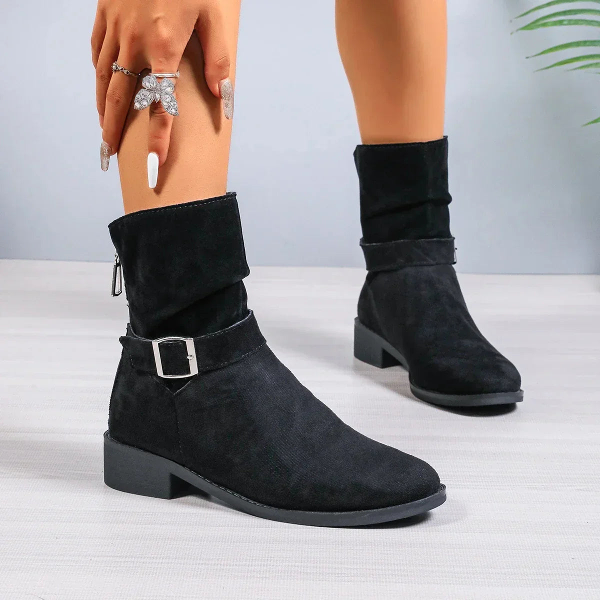 Women's Autumn Boots – Stylish Waterproof Ankle Booties for Fall Fashion