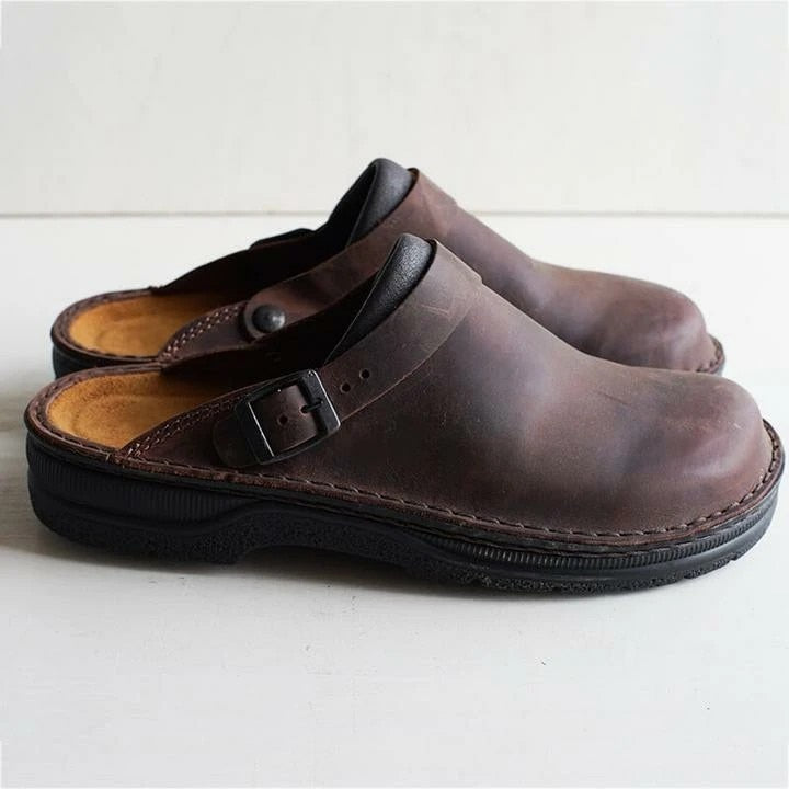 Men's Vintage Slipper Shoes – Classic Comfortable Footwear for Casual Wear