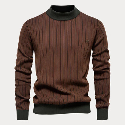 Men's Striped Jumper – Casual Knit Sweater for Fall & Winter Style