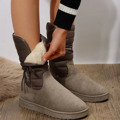 Women's Lace-Up Boots – Stylish Leather Ankle Boots for Fall Fashion