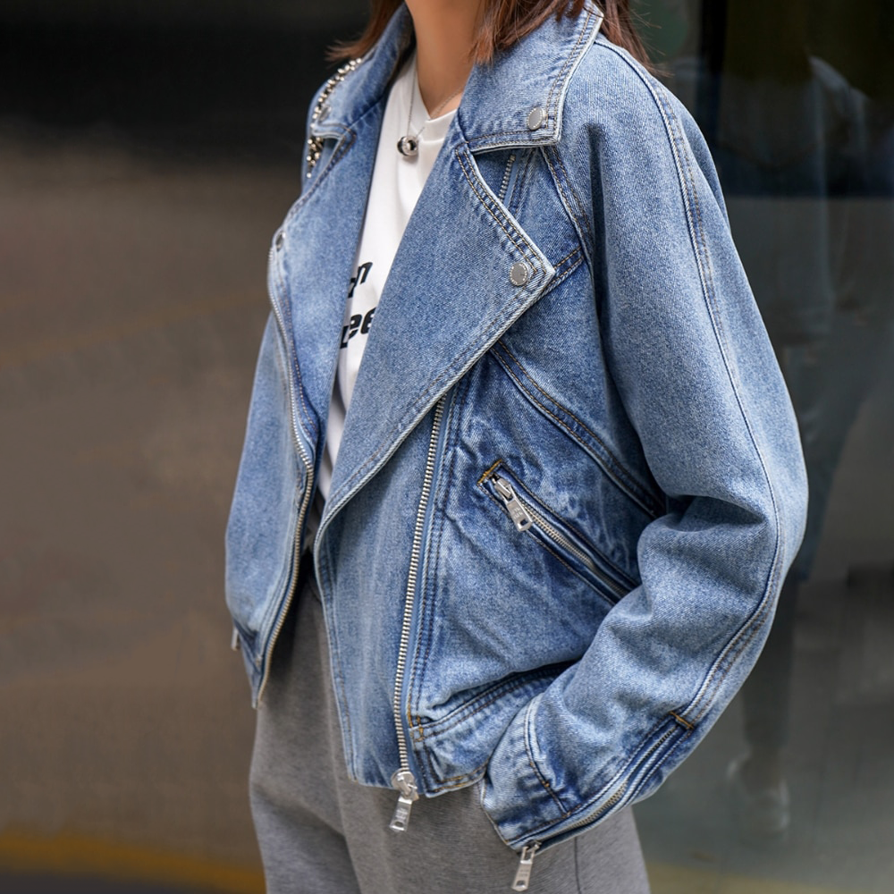 Denim Jacket for Women – Stylish Blue Jean Jacket with Classic Fit and Pockets