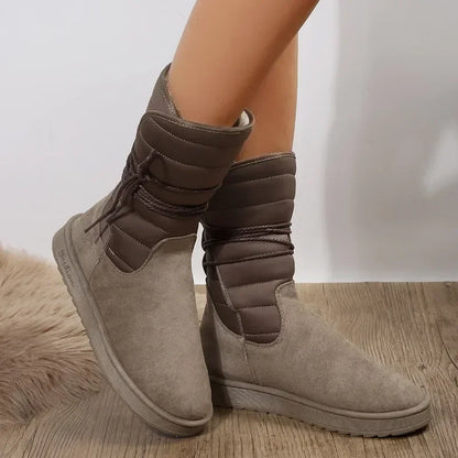 Women's Lace-Up Boots – Stylish Leather Ankle Boots for Fall Fashion