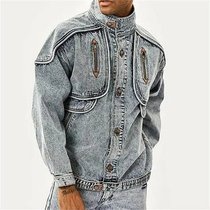 Denim Jacket for Men – Stylish Casual Outerwear, Classic Fit, Versatile Design