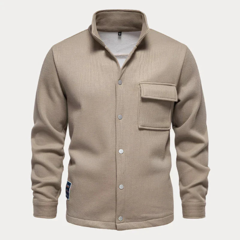 Men's Button-Up Jacket – Stylish Casual Outerwear for Fall & Winter