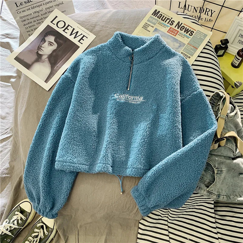 Women's Fleece Pullover – Cozy Warmth, Soft Fabric, Casual Style for Winter