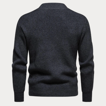 Men's Knit Jumper – Cozy Crew Neck Sweater for Casual and Smart Wear