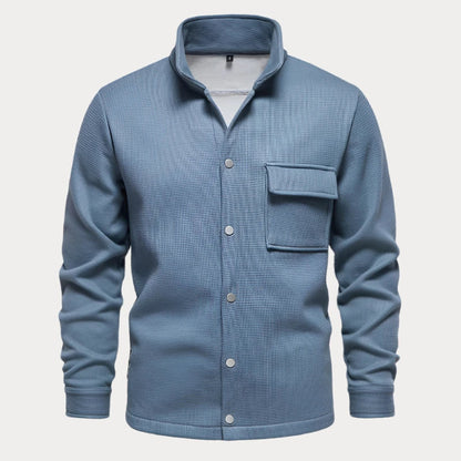 Men's Button-Up Jacket – Stylish Casual Outerwear for Fall & Winter