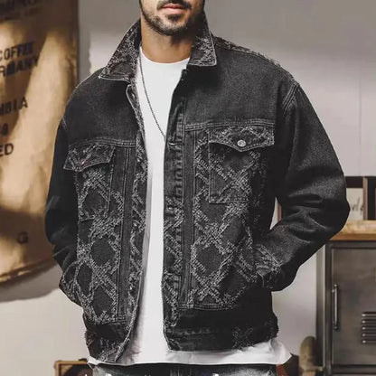 Denim Jacket for Men – Stylish Casual Outerwear, Classic Fit, Versatile Design