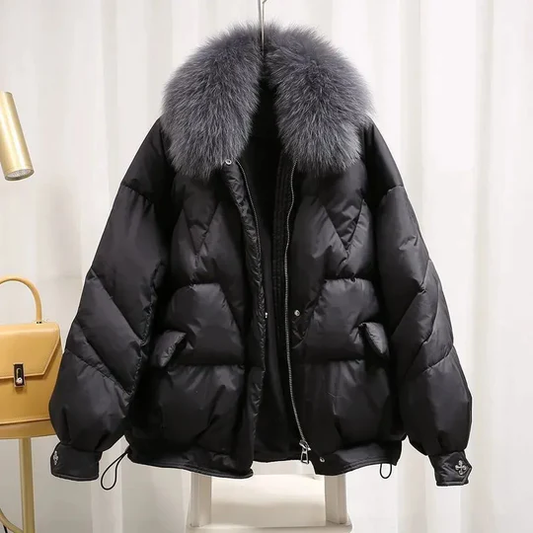 Women's Padded Jacket – Stylish Warm Coat with Hood for Winter Fashion