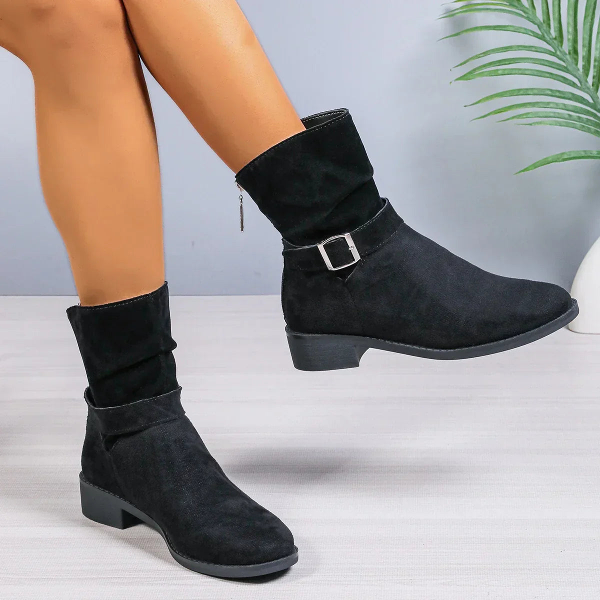 Women's Autumn Boots – Stylish Waterproof Ankle Booties for Fall Fashion