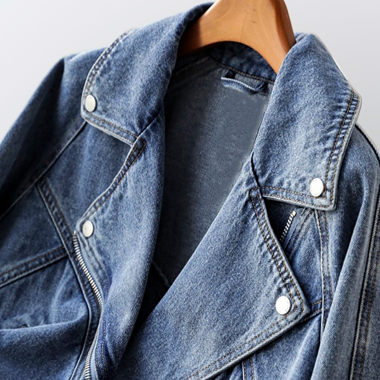 Denim Jacket for Women – Stylish Casual Jean Jacket with Pockets and Fit