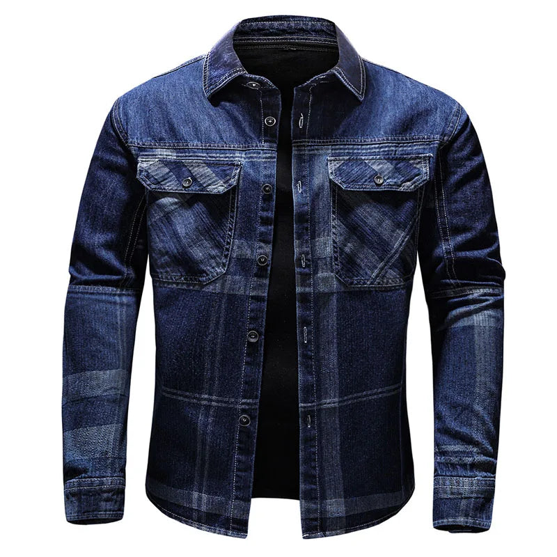 Men's Denim Jacket – Stylish Casual Outerwear with Classic Fit and Design