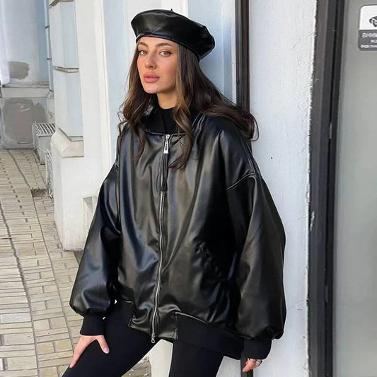 Leather Jacket Women – Stylish Biker Jacket in Genuine Leather for Fashion