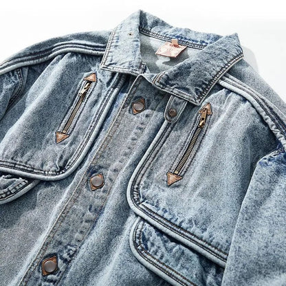 Denim Jacket for Men – Stylish Casual Outerwear, Classic Fit, Versatile Design