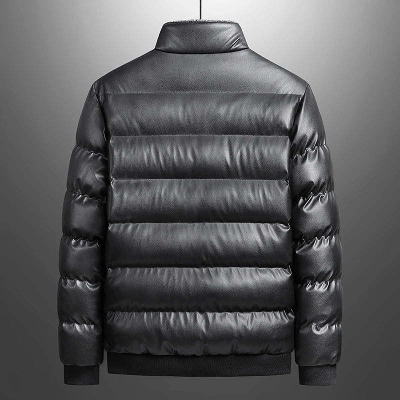 Padded Jacket for Men – Warm Insulated Winter Coat with Hood and Zipper