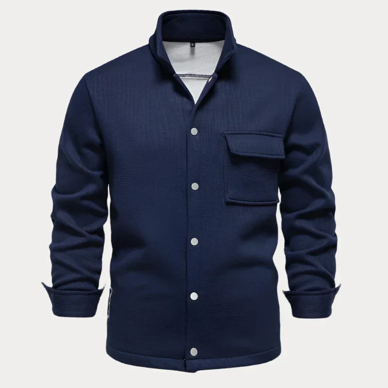 Men's Button-Up Jacket – Stylish Casual Outerwear for Fall & Winter