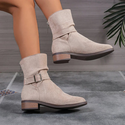 Women's Autumn Boots – Stylish Waterproof Ankle Booties for Fall Fashion