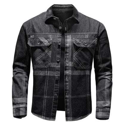 Men's Denim Jacket – Stylish Casual Outerwear with Classic Fit and Design