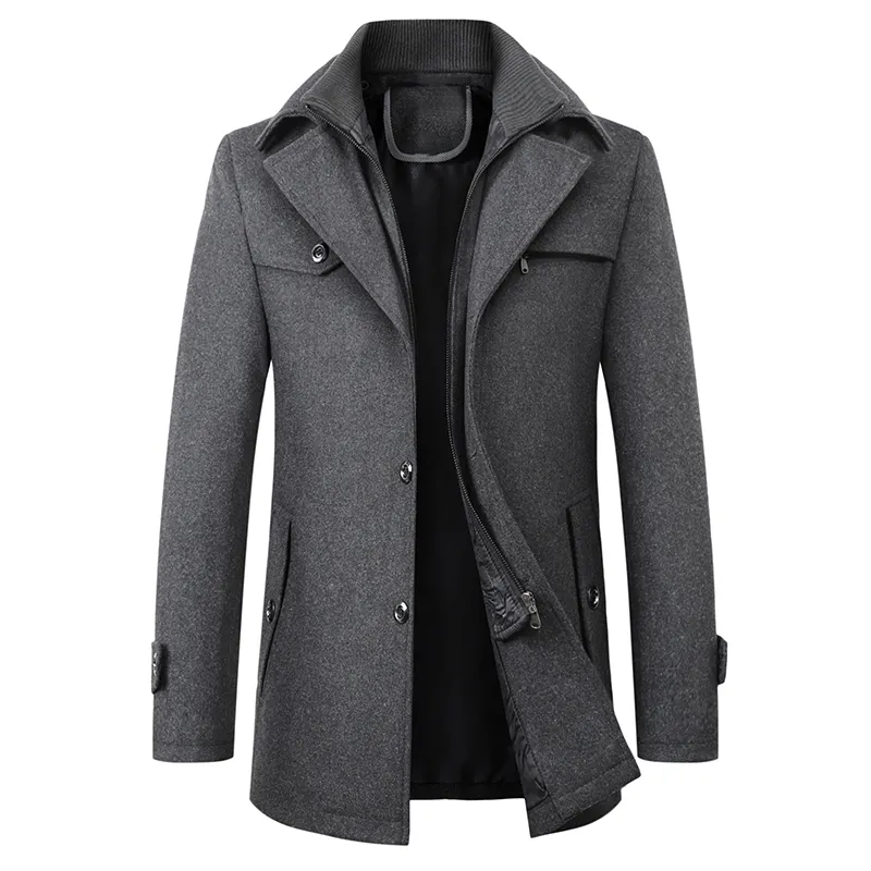 Men's Elegant Coat – Stylish Tailored Overcoat for Formal and Casual Wear