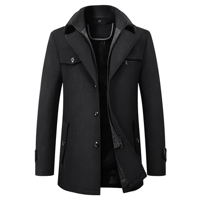 Men's Elegant Coat – Stylish Tailored Overcoat for Formal and Casual Wear