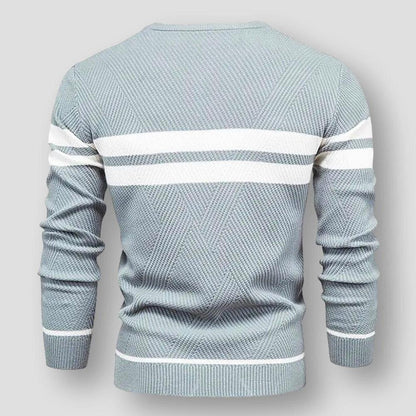 Men's Striped Jumper – Stylish Knit Sweater for Casual and Smart Wear