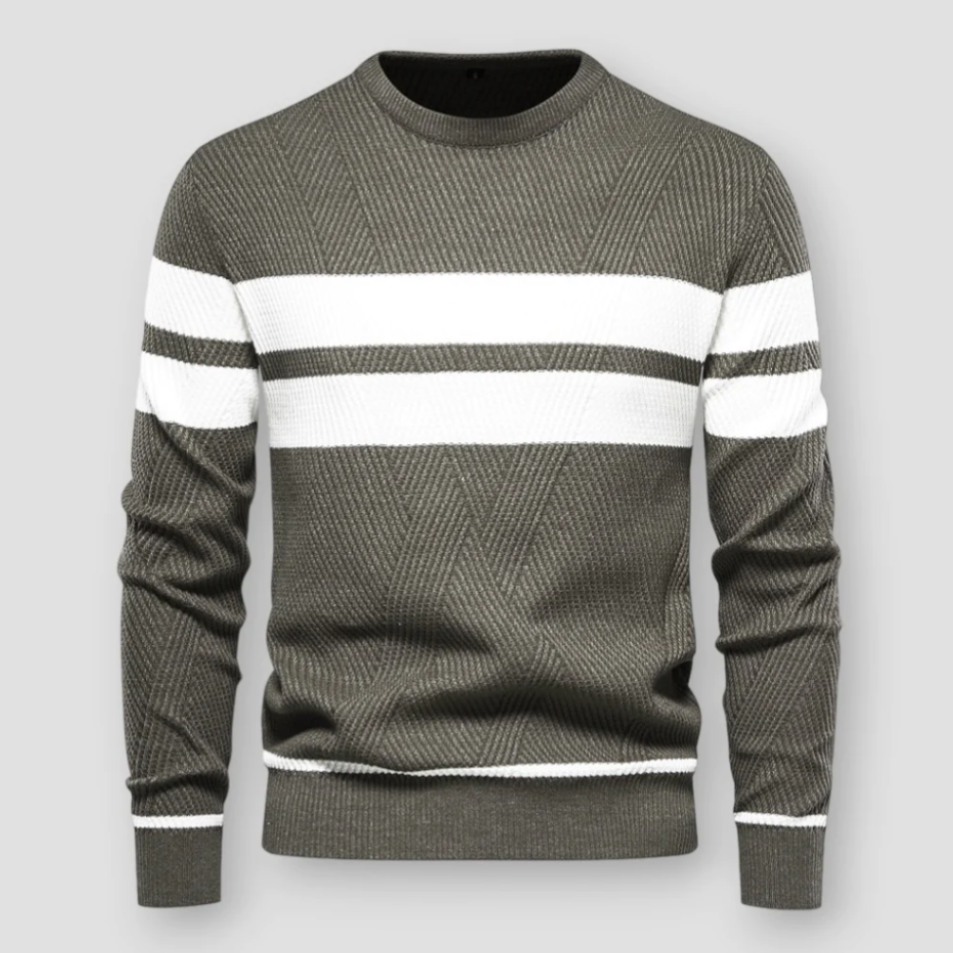 Men's Striped Jumper – Stylish Knit Sweater for Casual and Smart Wear