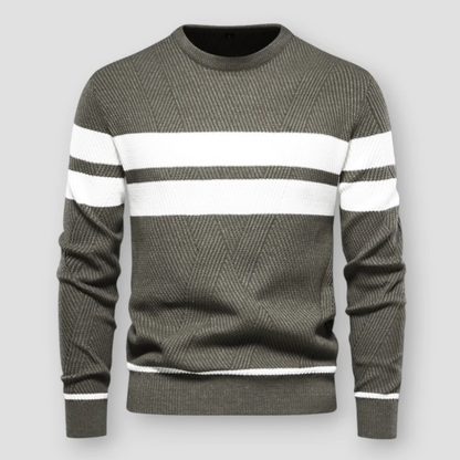 Men's Striped Jumper – Stylish Knit Sweater for Casual and Smart Wear