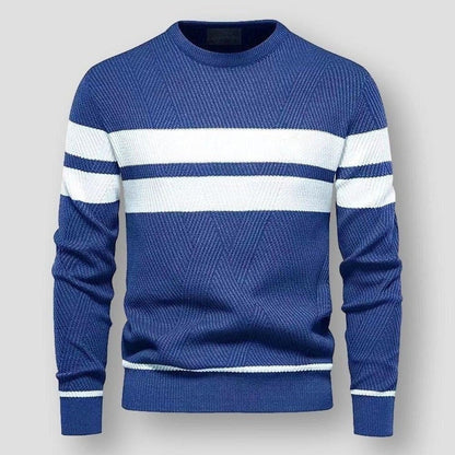 Men's Striped Jumper – Stylish Knit Sweater for Casual and Smart Wear