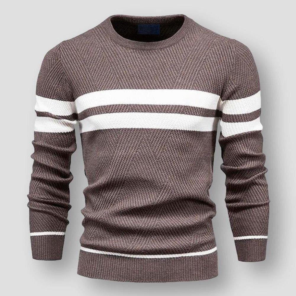 Men's Striped Jumper – Stylish Knit Sweater for Casual and Smart Wear