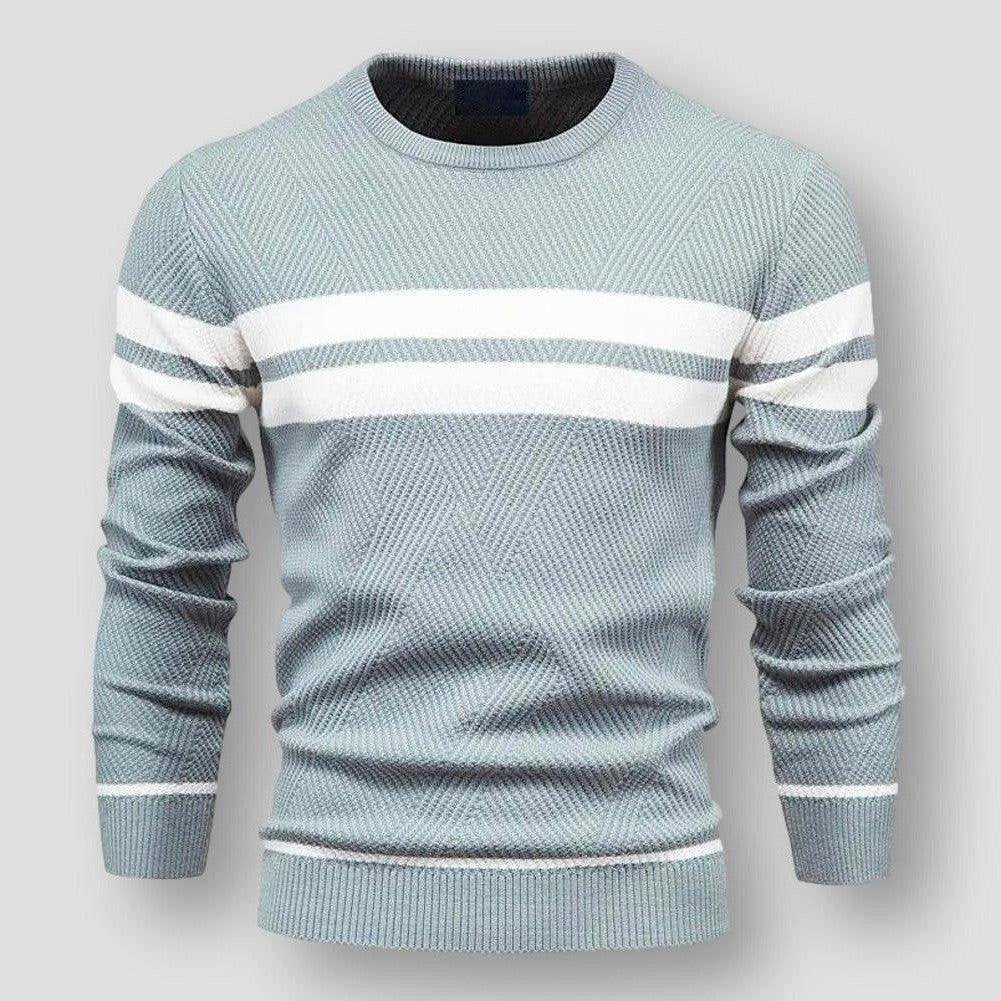 Men's Striped Jumper – Stylish Knit Sweater for Casual and Smart Wear