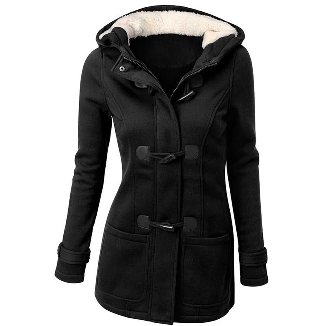 Winter Coat for Women – Warm Hooded Jacket with Stylish Design and Pockets