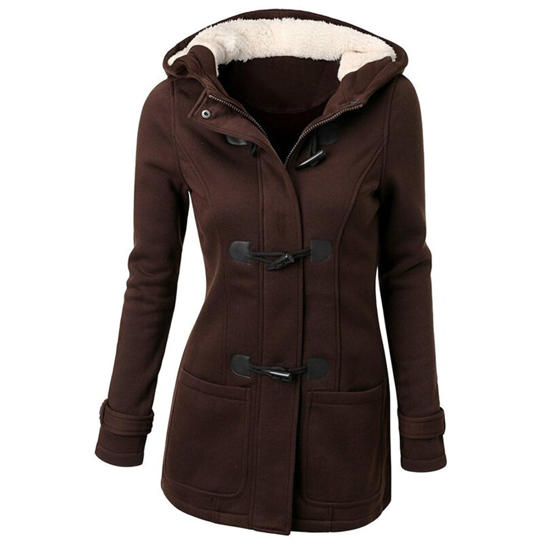 Winter Coat for Women – Warm Hooded Jacket with Stylish Design and Pockets