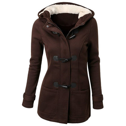 Winter Coat for Women – Warm Hooded Jacket with Stylish Design and Pockets