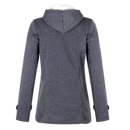 Winter Coat for Women – Warm Hooded Jacket with Stylish Design and Pockets