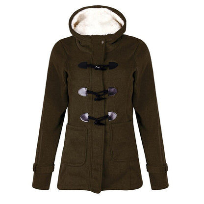 Winter Coat for Women – Warm Hooded Jacket with Stylish Design and Pockets