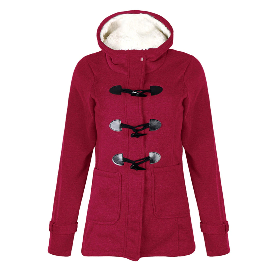 Winter Coat for Women – Warm Hooded Jacket with Stylish Design and Pockets